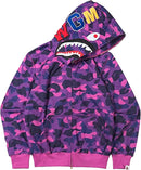Bape Shark Hoodie Purple